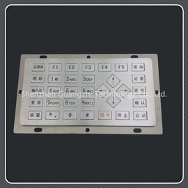 Different Buttons Custom Usb Keypad , Stainless Steel Industrial 33 Key Keyboard