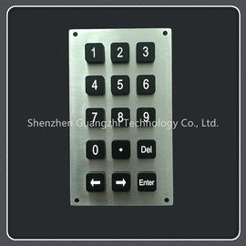 Customized Gate Access Control Keypad , Metal Mini Numeric Keypad Water Proof