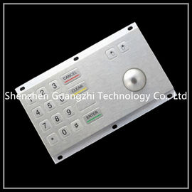 Industrial Metal Numeric Keypad With Trackball Contaminate Resistant