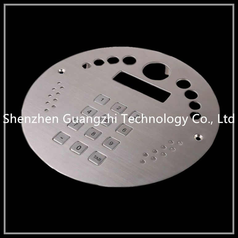 Metal Encrypted Wired Keyboard , Dustproof Telephone Number Keypad